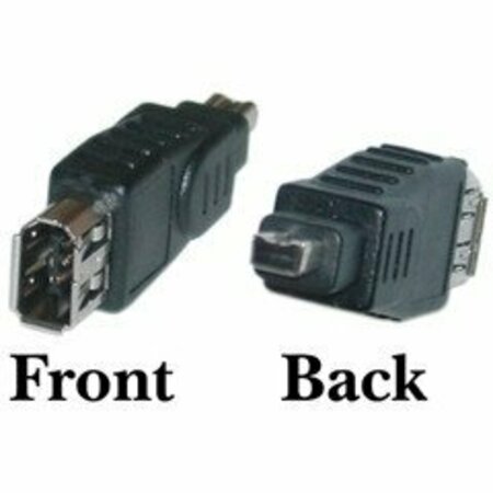 SWE-TECH 3C Firewire Adapter, IEEE-1394a , 6 Pin Female / 4 Pin Male FWT30E3-01300